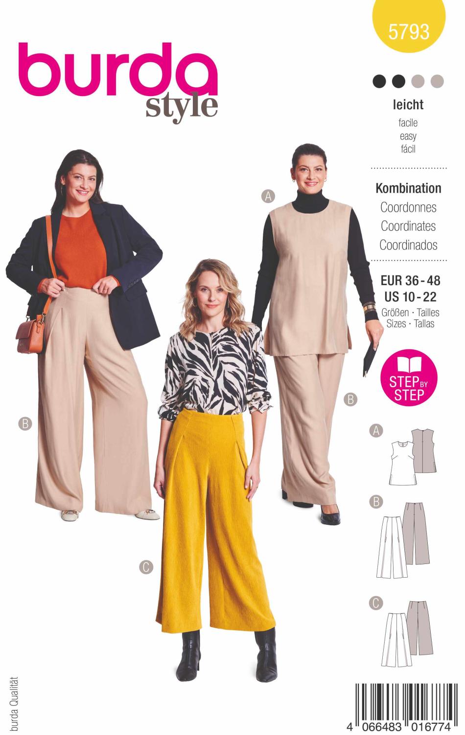 Burda Mönster 5793 - Kombination