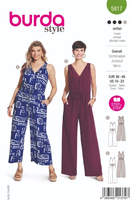 Burda Mönster 5817 - Jumpsuit