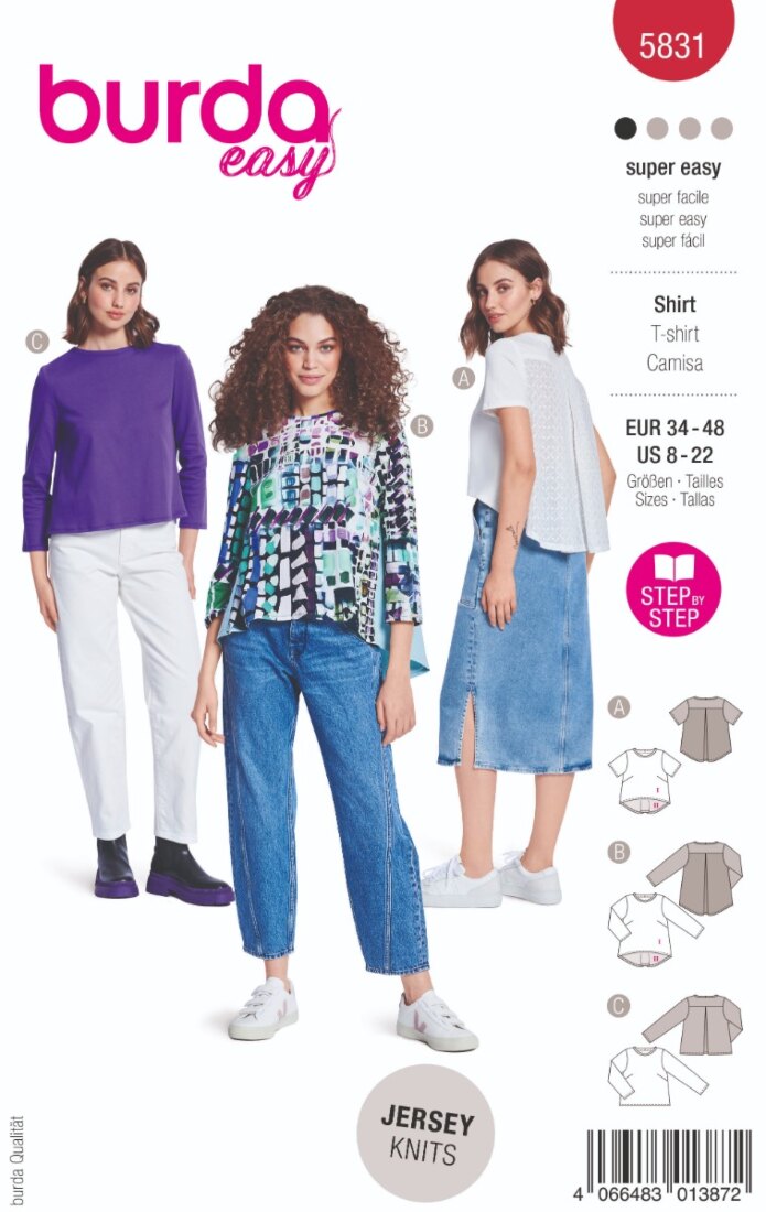 Burda Mönster 5831 - Skjorta