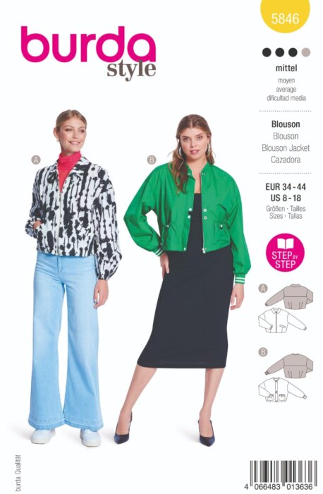 Burda Mönster 5846 - Bluson