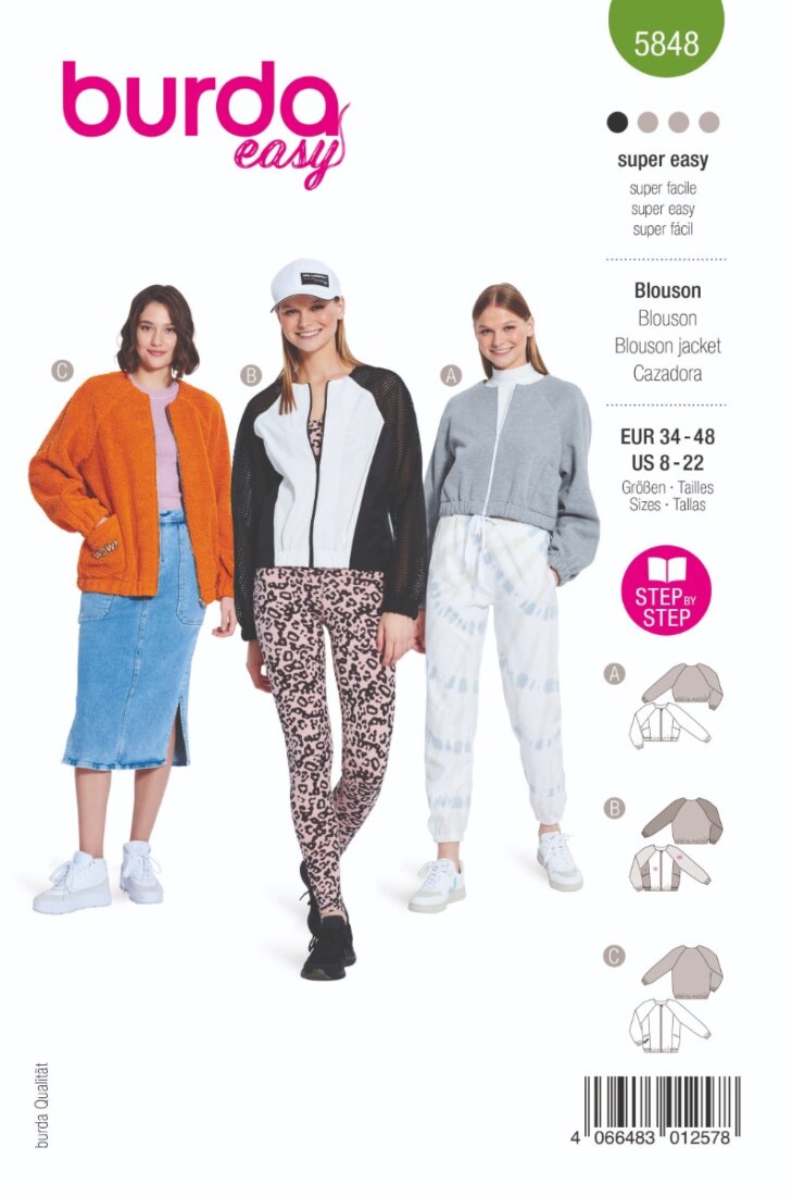 Burda Mönster 5848 - Jacka