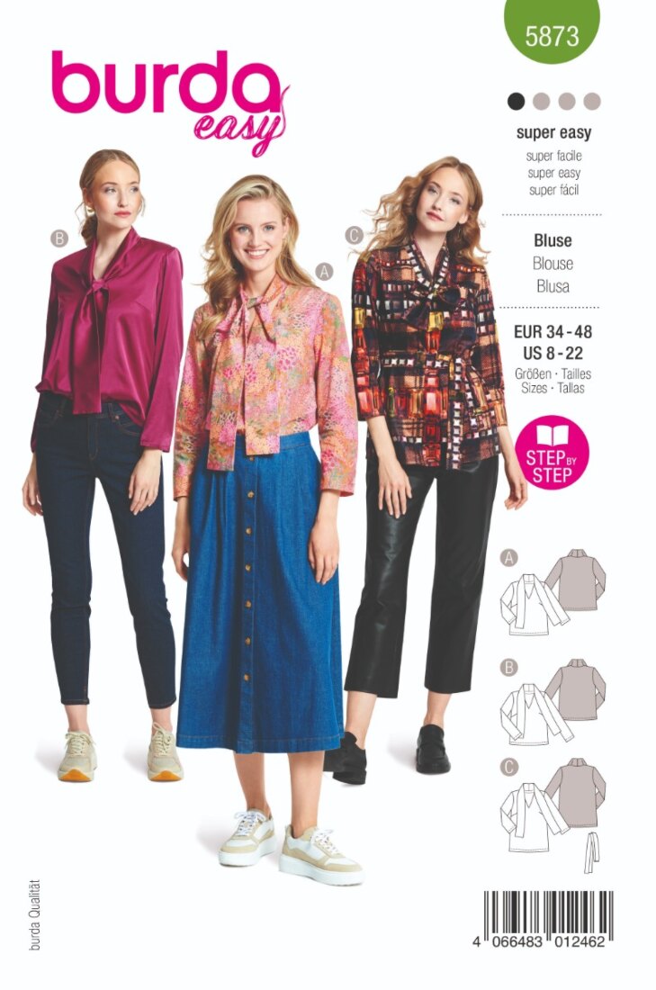 Burda Mönster 5873 - Blus