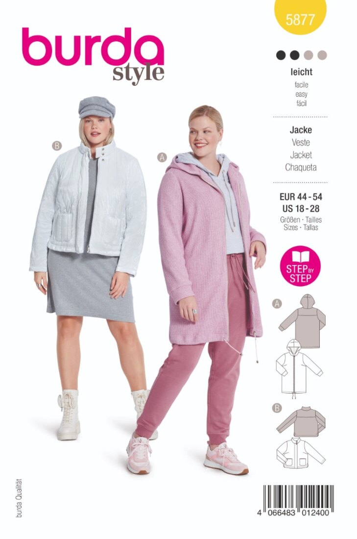 Burda Mönster 5877 - Jacka