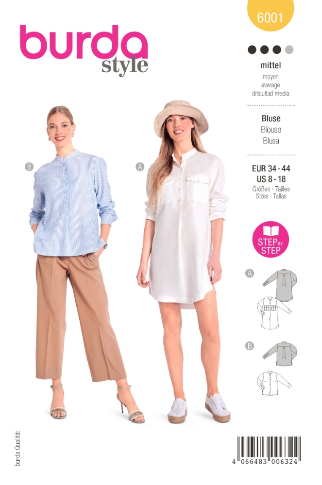 Burda Mönster 6001 - Blus