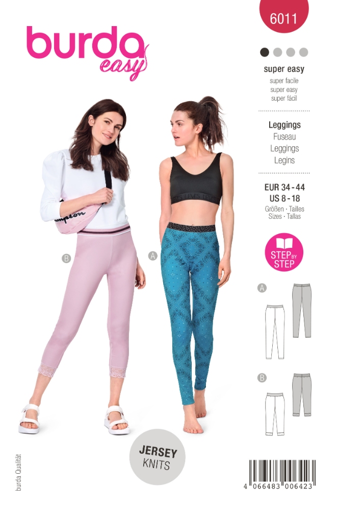 Burda Mönster 6011 - Leggings