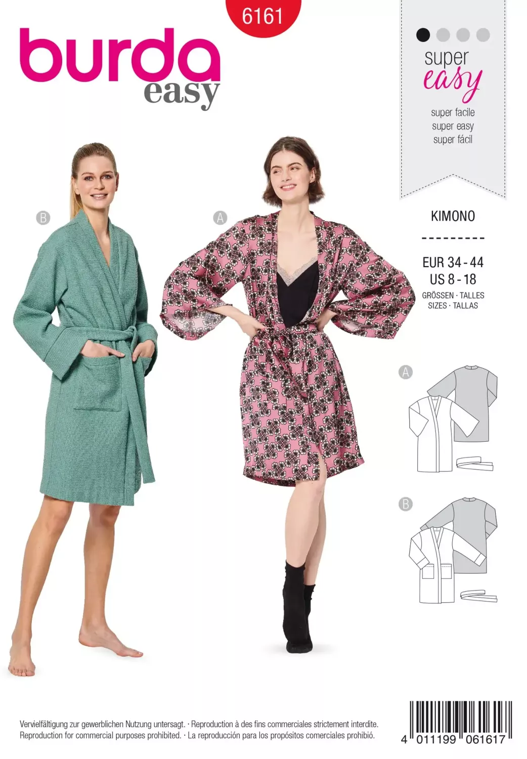 Burda Mönster 6161 - Kimono – Badrock