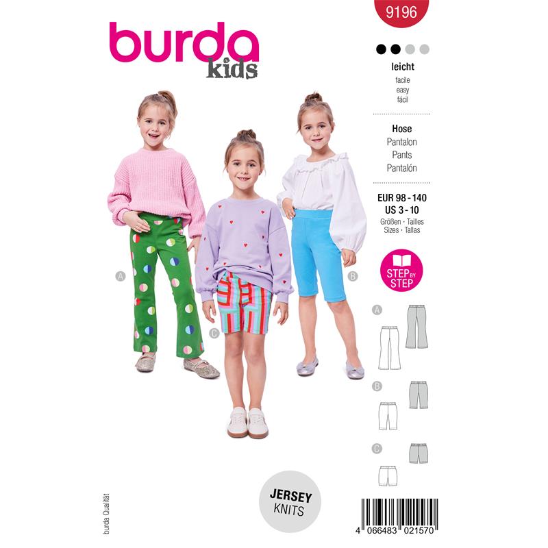Burda Kids 9196 – Byxor barn (98-140)