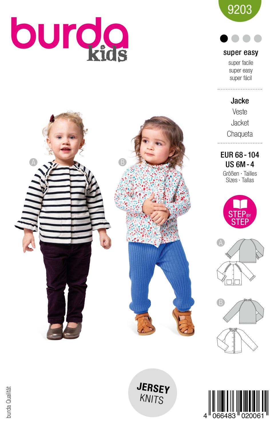 Burda 9203 - Barnjacka