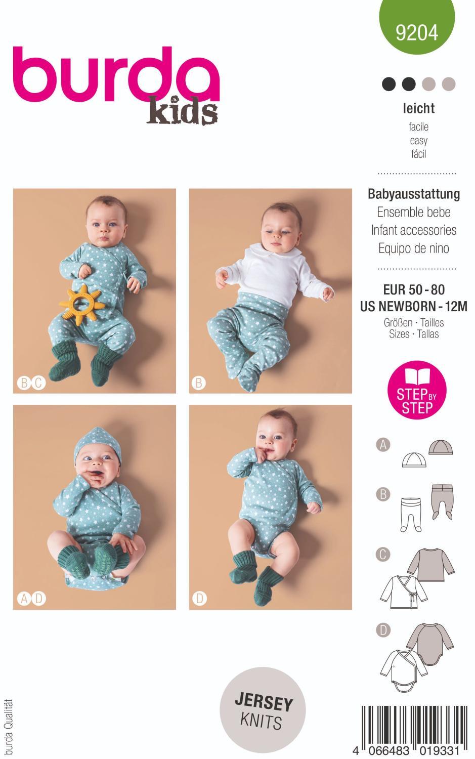 Burda 9204 Babyset