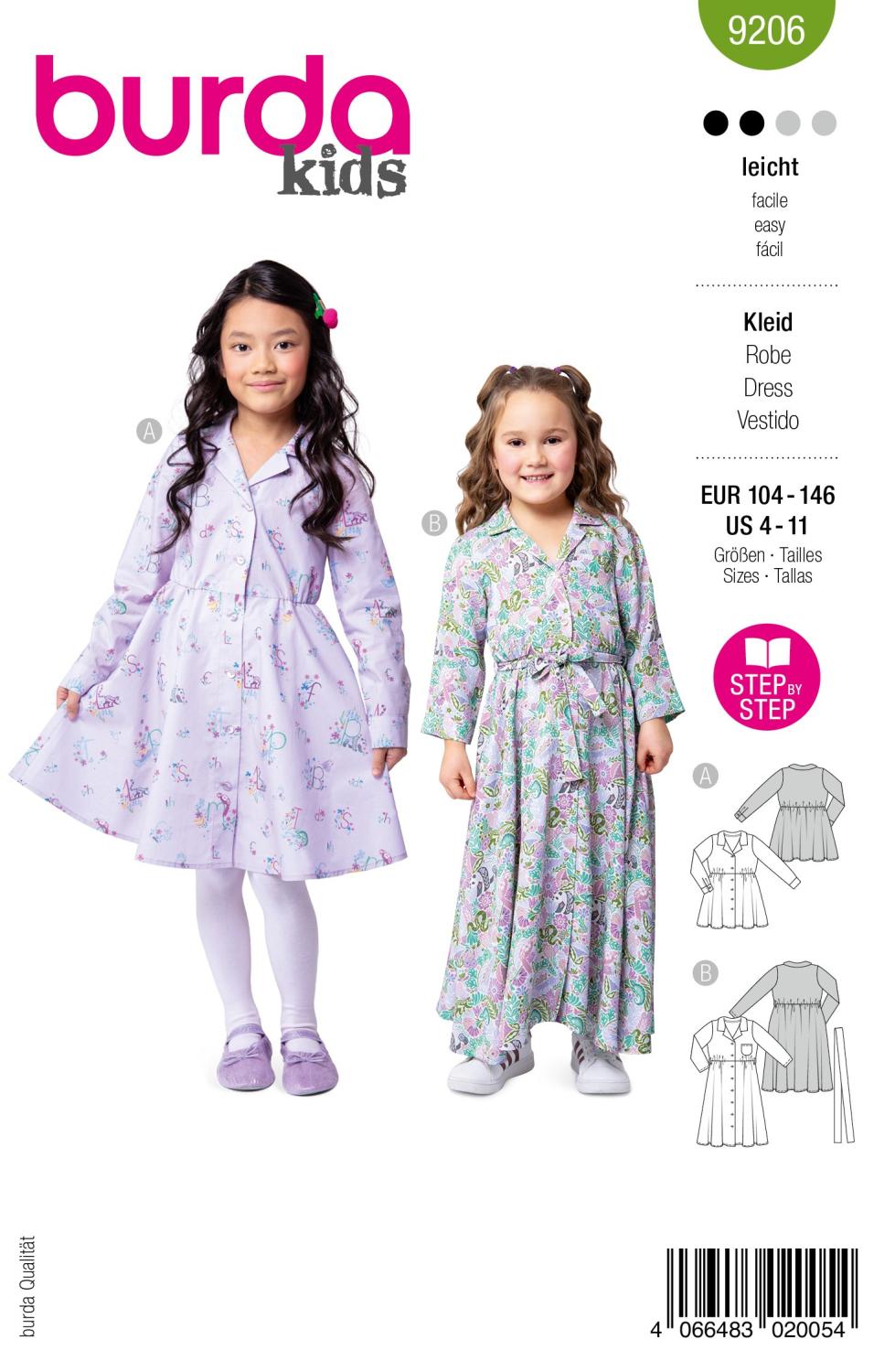 Burda 9206 - Klänning barn