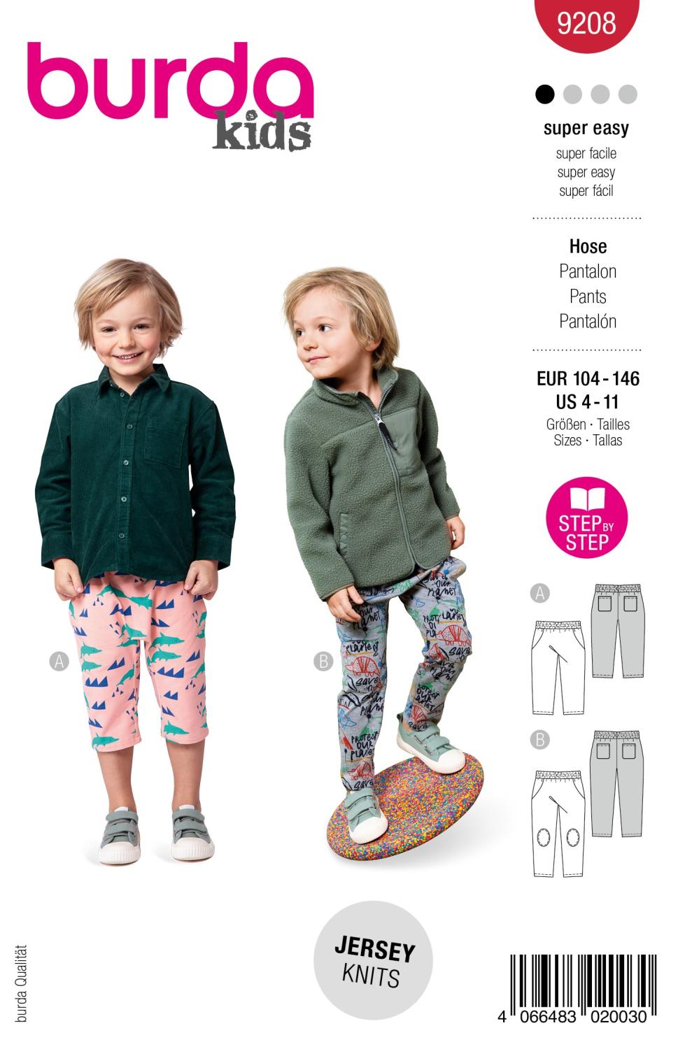 Burda 9208 - Joggingbyxor barn