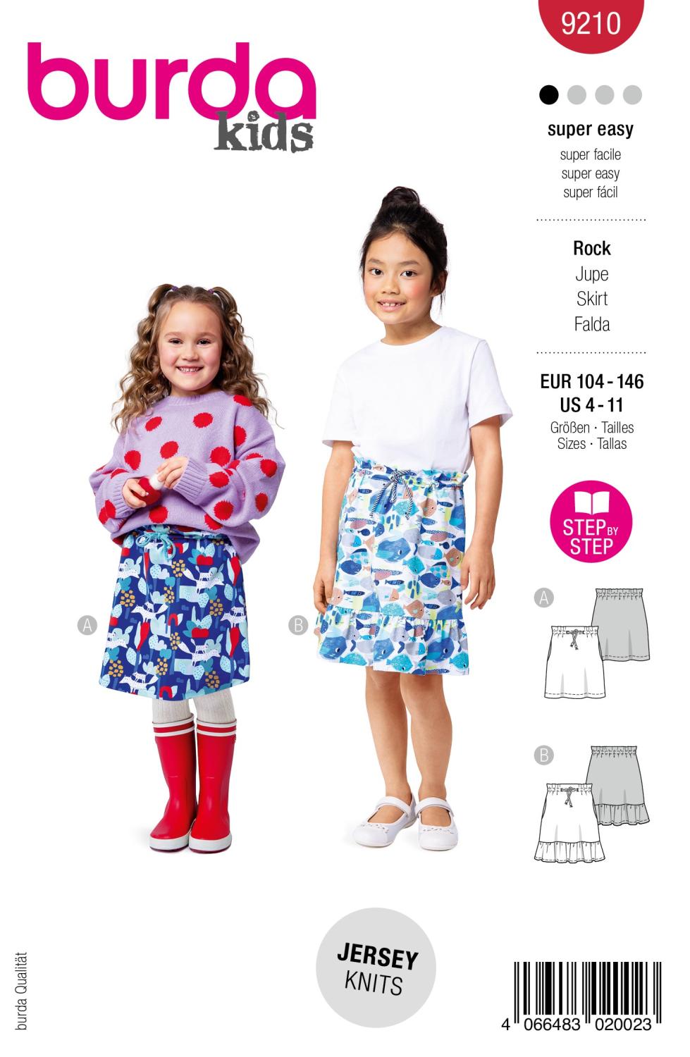 Burda 9210 - Charmiga kjolar
