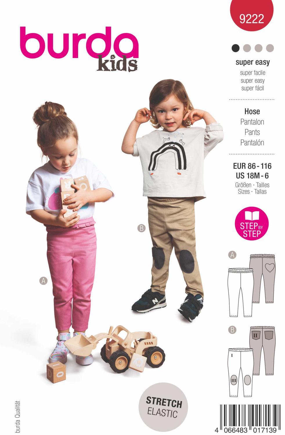 Burda Mönster 9222 - Byxor