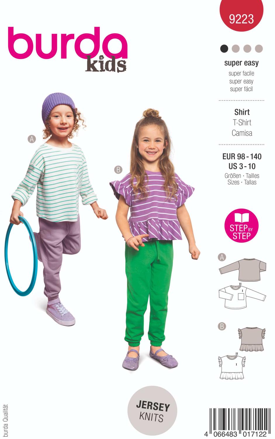 Burda Mönster 9223 - Topp