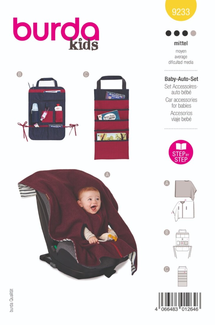 Burda Mönster 9233 - Babyaccessoarer