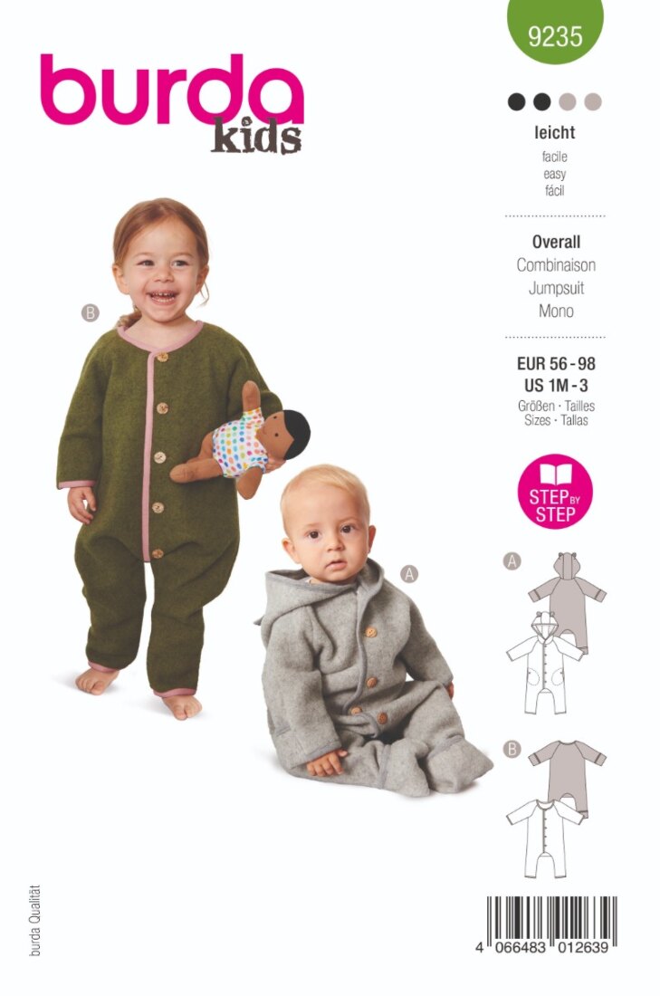Burda Mönster 9235 - Byxdress