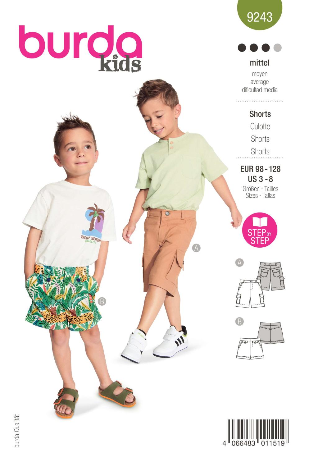 Burda Mönster 9243 - Shorts