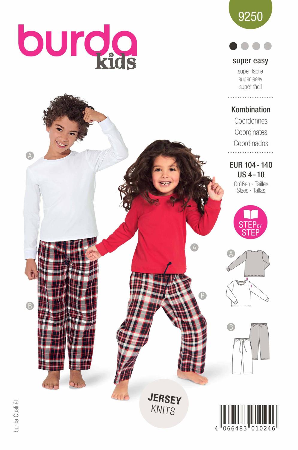 Burda Mönster 9250 - Sammetsplagg