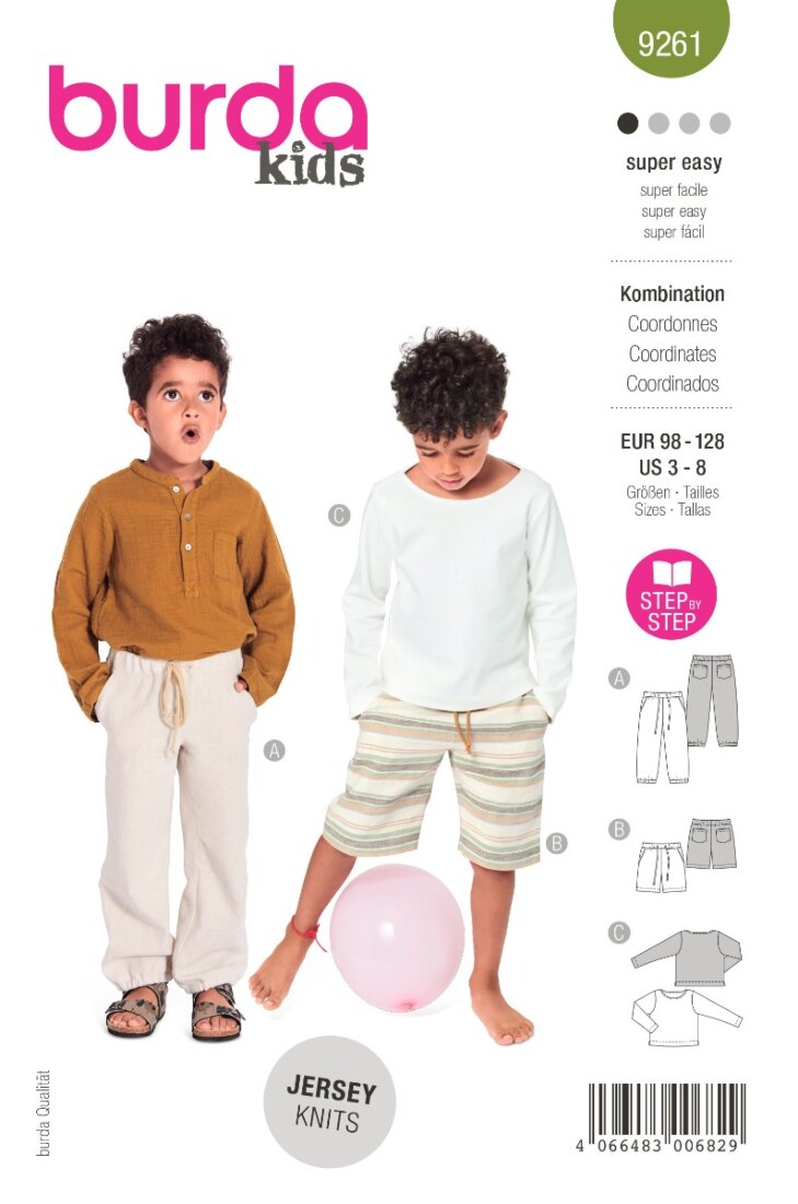 Burda Mönster 9261 - Byxor / Topp