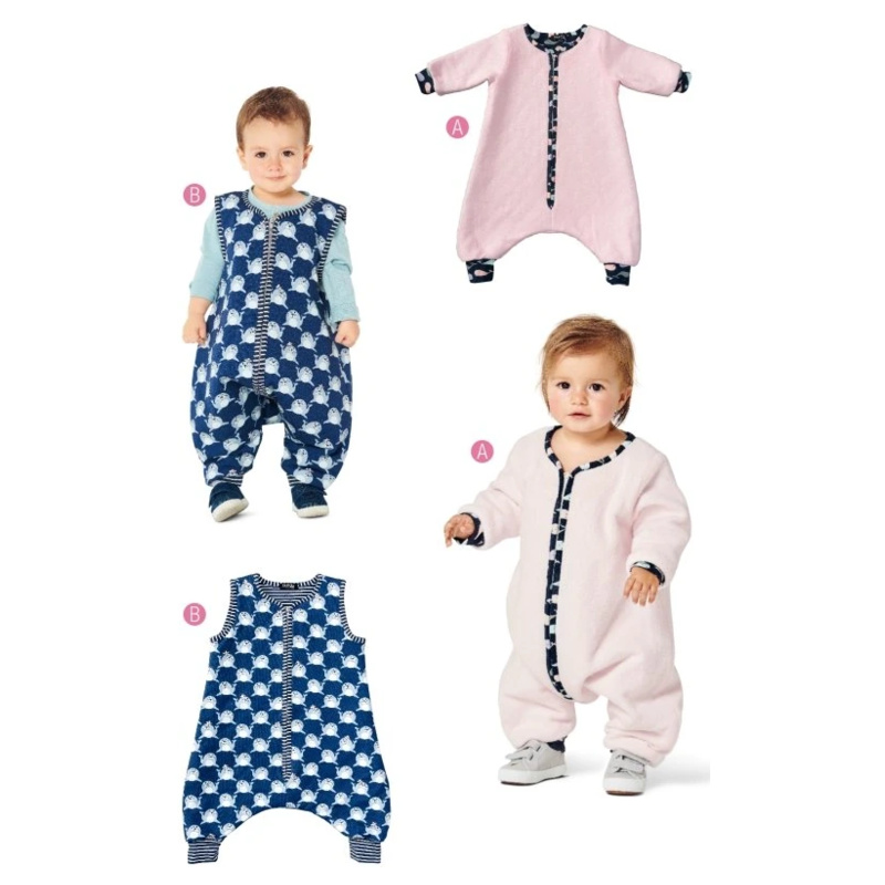 Burda Mönster 9298 - Sovsäck med ben - Overall sovsäck