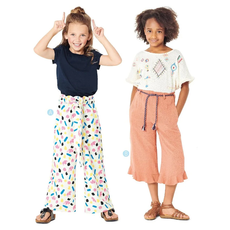 Burda Mönster 9302 - Byxor med resårmidja - Culottes - 7/8 längd