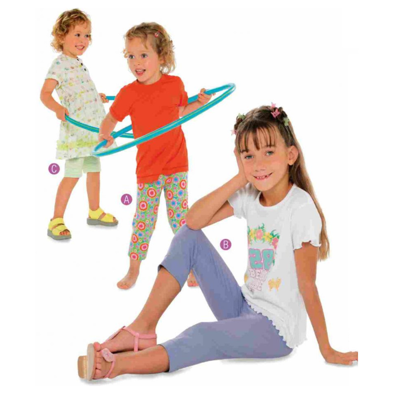 Burda 9615 leggings barn, stl 104-152