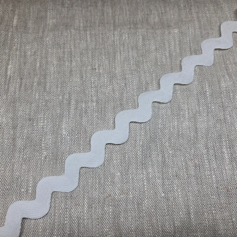 Zigzagband vit 21mm'