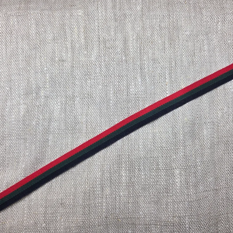 Dekorband 10mm Röd, grön, blå'