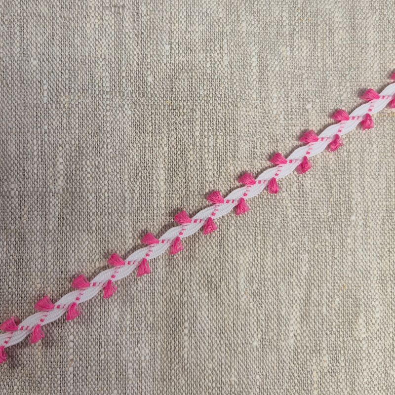 Dekorband rosor rosa 5mm'