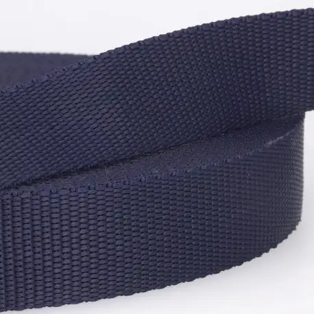 Väskband i polyester, marinblå
