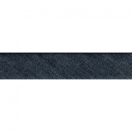 Skråband jeans 20 mm - Mörkblå