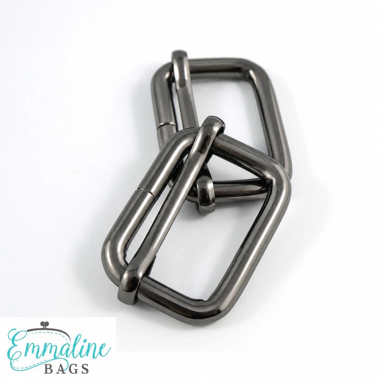 Reglagespännen Emmaline, 2-pack - 25 mm, gunmetal