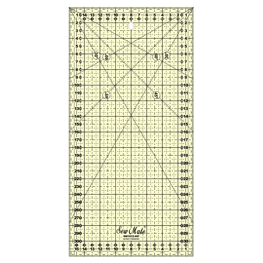 Quiltlinjal Antiglid 16 x 32 cm