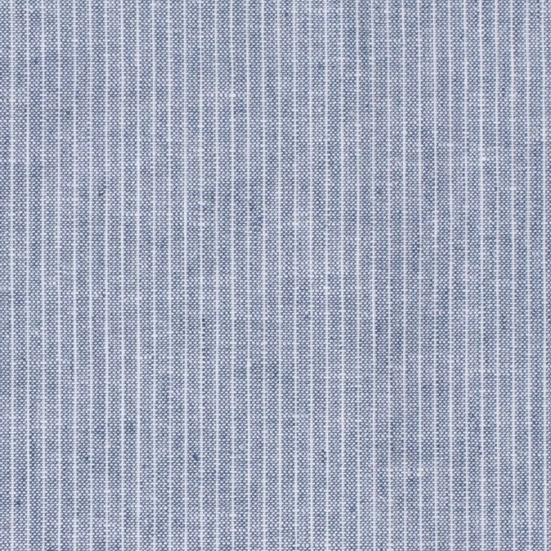 Halvlinne Chambré smalrand - Indigo
