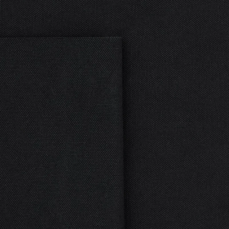 Bomullscanvas Heavy Washed - Svart (Black)