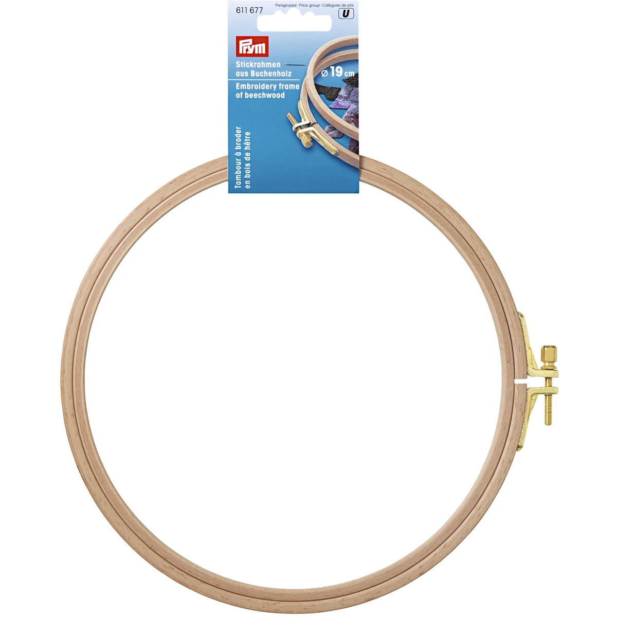 Broderring 19 cm