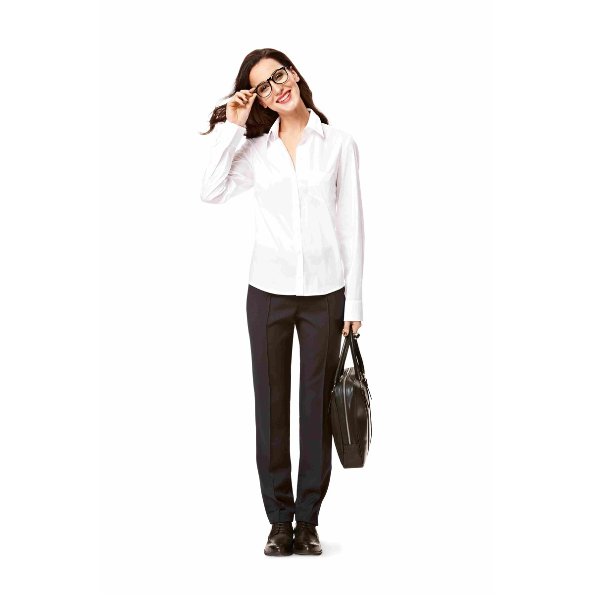 Burda 7136 blus dam, stl 36-50
