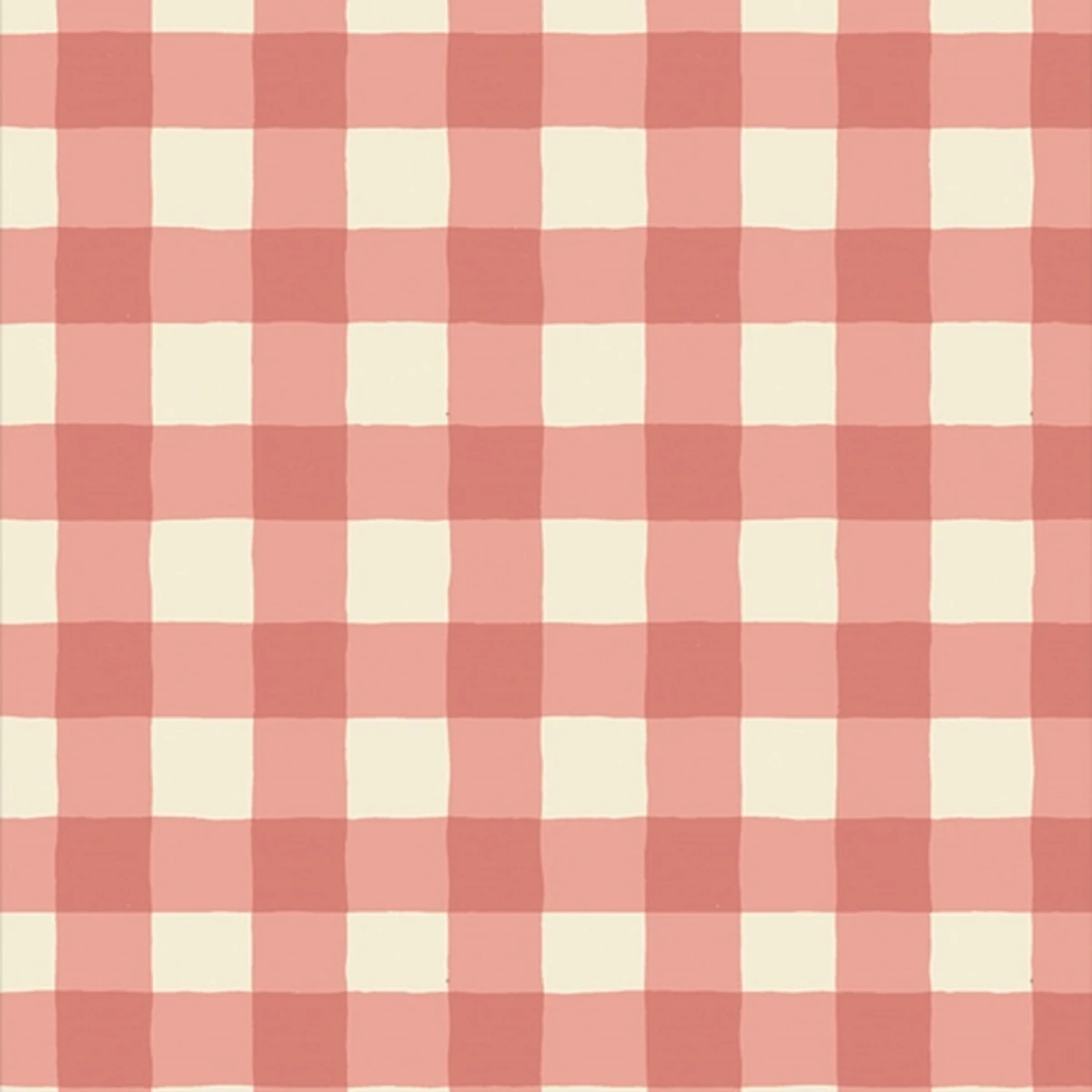 Bomullsflanell Rutig - Blush