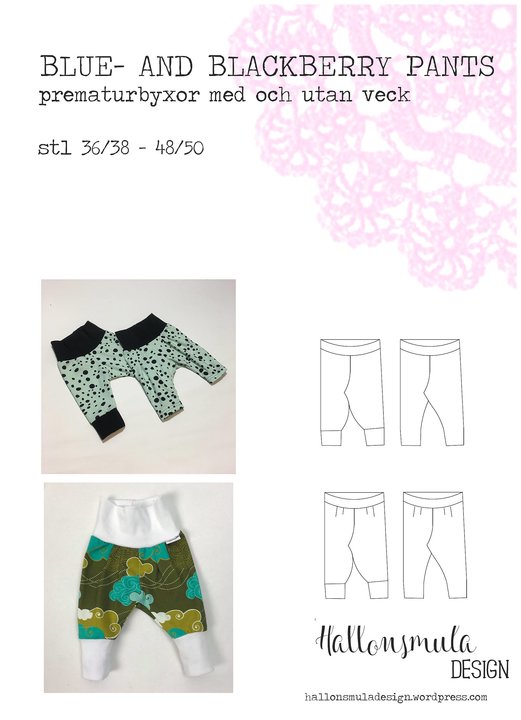 Blue- and blackberry pants