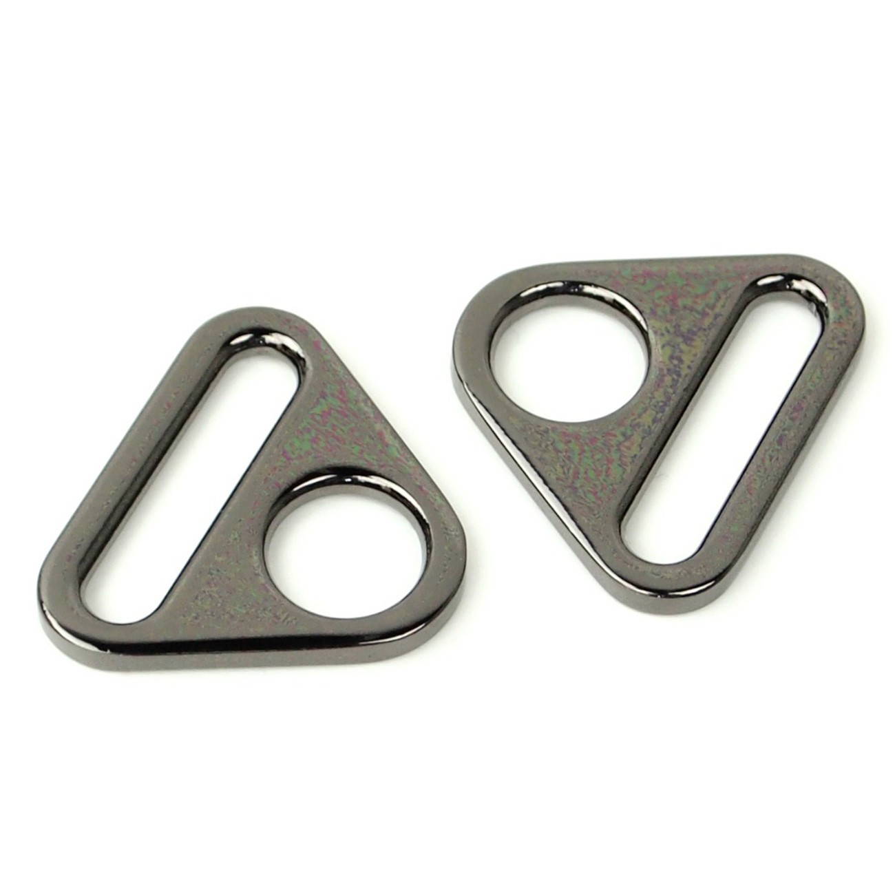 Sallie Tomato triangelringar 25 mm, gunmetal, 2-pack