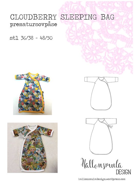 Prematurmönster - Cloudberry sleeping bag