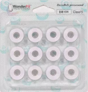 Färdigspolad undertråd Janome Vit