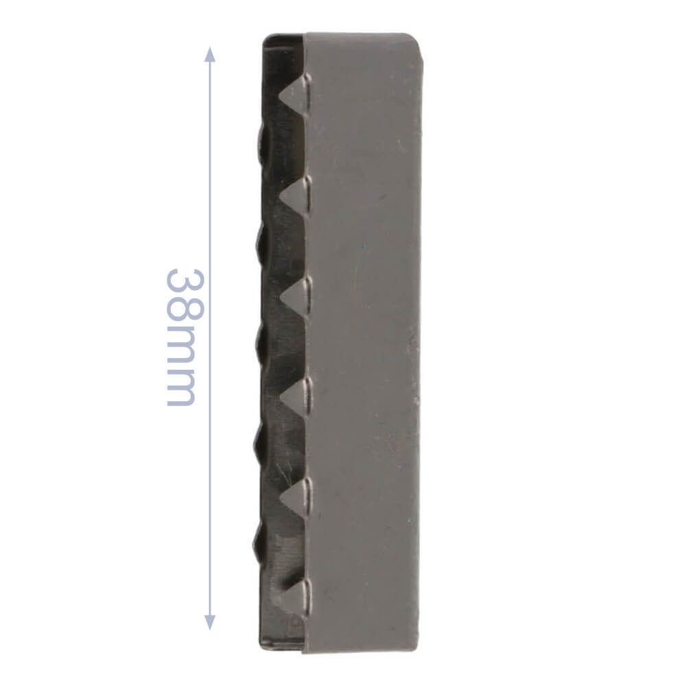 Bandände - Mörk metall 38 mm
