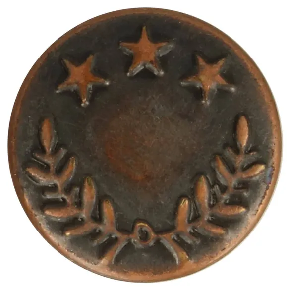 Jeansknapp 17mm Lagerkrans koppar