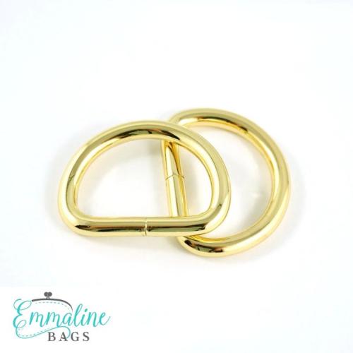 D-ringar Emmaline, 4-pack - 25 mm, guld