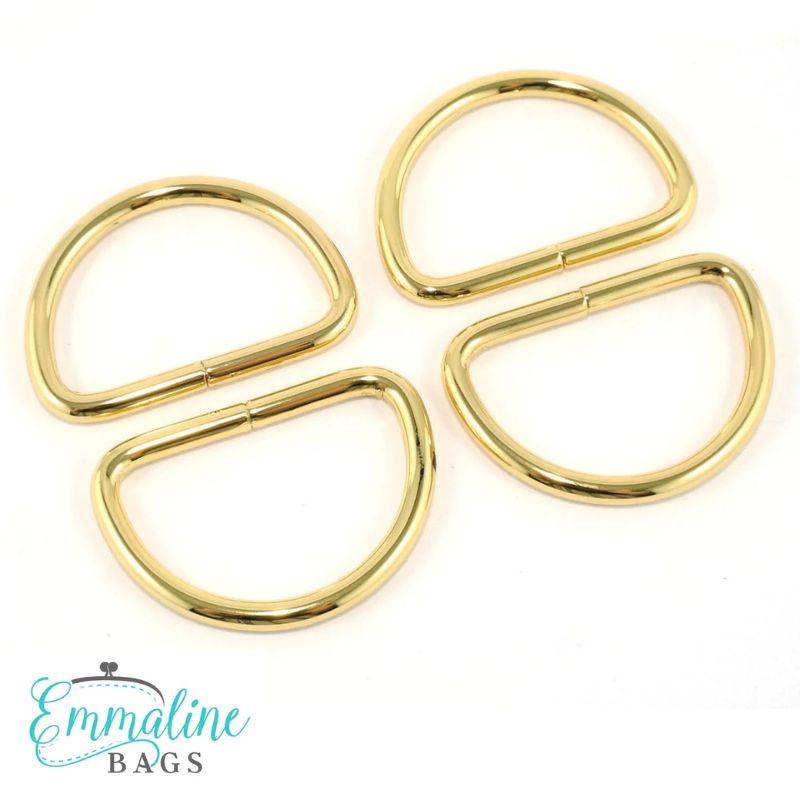 D-ringar Emmaline, 4-pack - 38 mm, guld