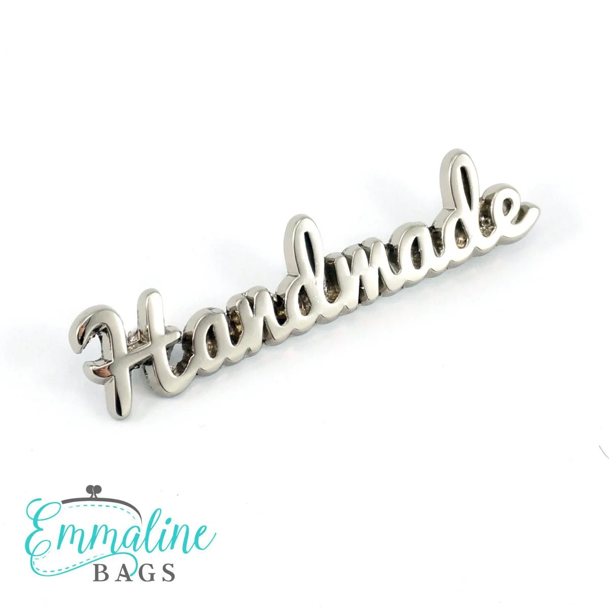 Emmaline Handmade metalletikett 50 × 11 mm, nickel