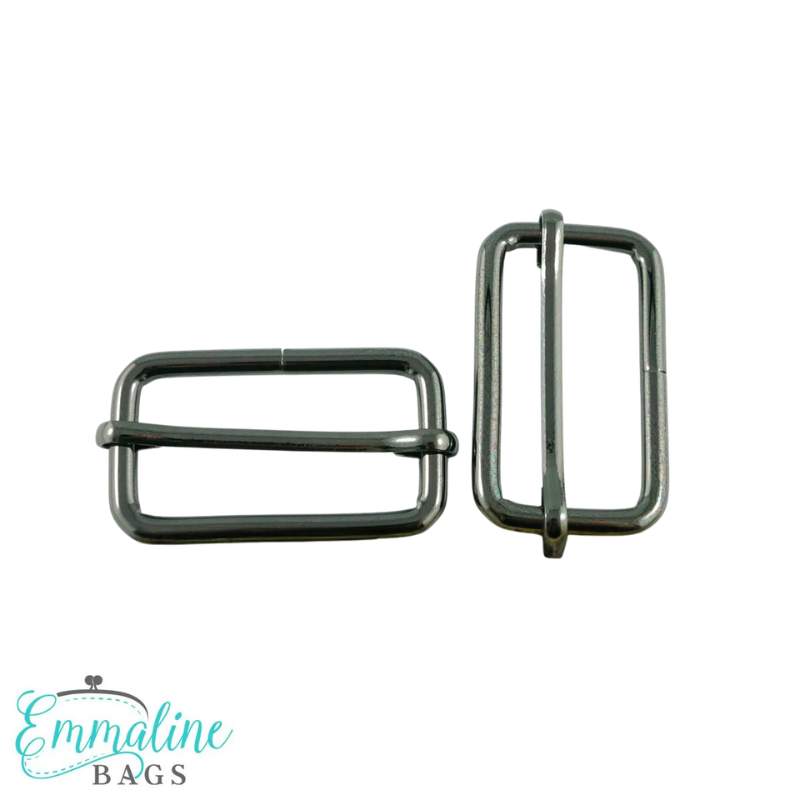 Reglagespännen Emmaline, 2-pack - 38 mm, gunmetal