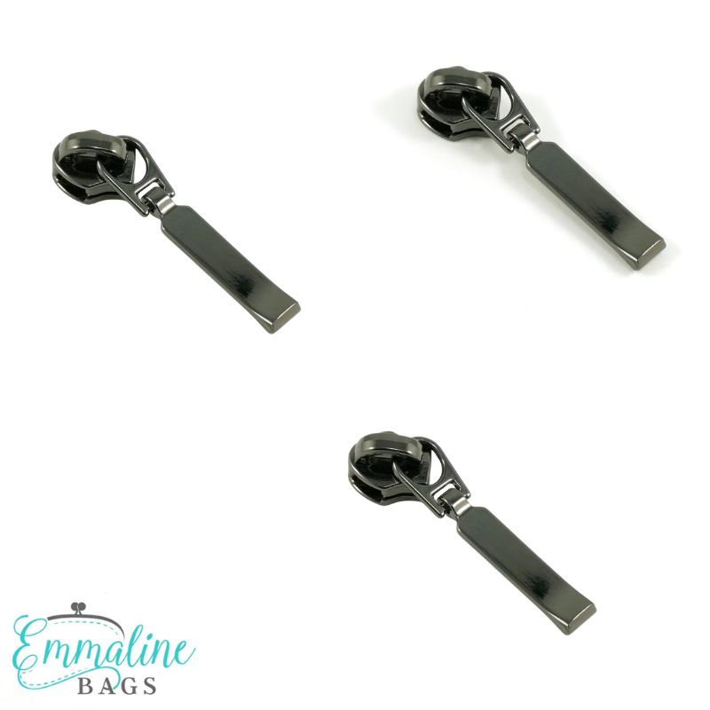 Emmaline Bags löpare #5 rektangulär droppdesign, gunmetal, 3-pack