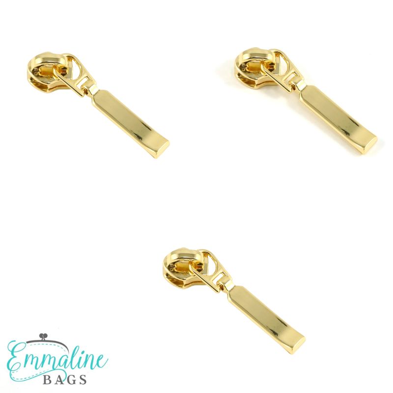 Emmaline Bags löpare #5 rektangulär droppdesign, guld, 3-pack